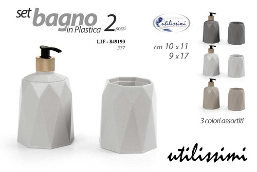 Set accessori bagno dosatore - accessori,