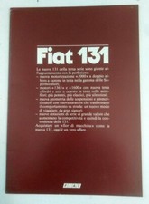 DEPLIANT - BROCHURE MODELLI FIAT 131 - RITMO - PENNY - 132 2000 (61)