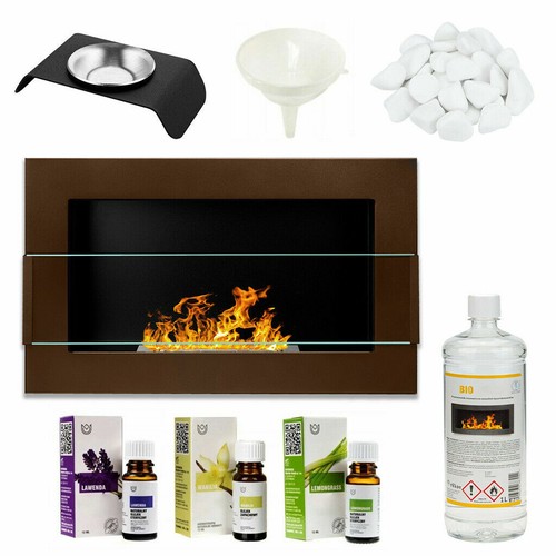 Cheminée bio éthanol - cheminée, verre