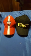 2 caps cappellini  MotoGP, superabile, sbk, ducati pirelli originali