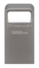128GB Kingston Tecnologia DataTraveler Micro USB3.2 Tipo-A Flash Drive - Argento