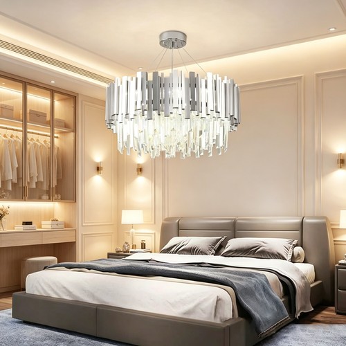 Lampadario argento classico