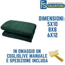 Rete telo per raccolta olive antispina e cogliolive manuale 85gr/mq