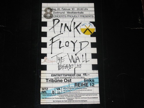 Biglietto pink floyd 1981 - pink,