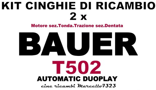 Kit cinghie ricambio - cinghie,