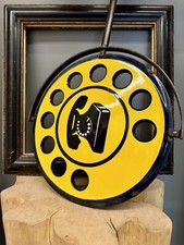 Telefono a Gettoni U+I Anni 70 Sip, piastra per fissaggio, Smaltata anni 60 bif.