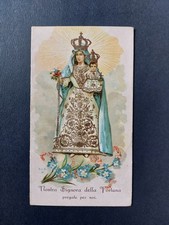 santino cromo holy card Santa Lega Eucaristica Nostra Signora della Fortuna