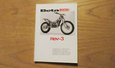 Manuale libretto uso manutenzione Beta Rev3 Rev 3 trial 2001