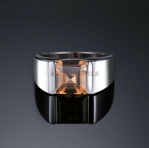 Naturale fumoso quarzo - fumoso, 14k