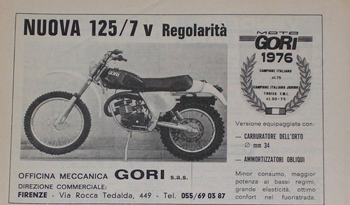Advert pubblicità 1977 gori - advert,
