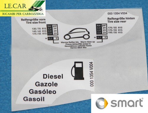 Adesivo coperchio carburante - adesivo,
