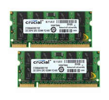 Crucial 8GB/4GB/2GB 2RX8 PC2-6400 DDR2-800MHz 200pin SODIMM Laptop Speicher