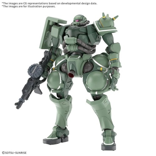 Bandai hggq ms - ms-06, zaku