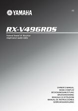 Manuale di istruzioni Operating Instructions per Yamaha RX-V496 RDS 