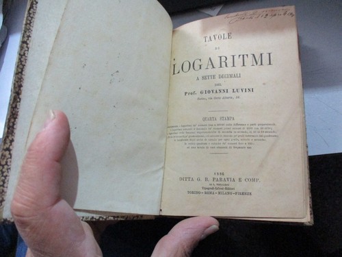 Tavole logaritmi g - tavole, di