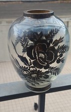 vaso vetro argentato overlay