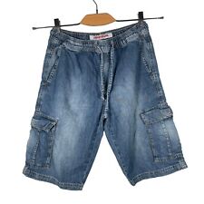 CARRERA Pantaloncini Cargo in Denim di Jeans Vintage da Uomo Elastici - Taglia S