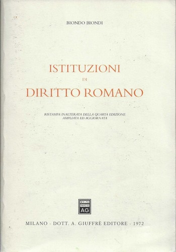 Biondo biondi istituzioni di - biondo,