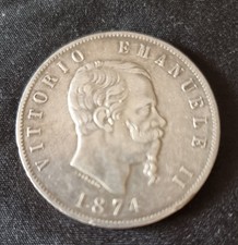 5 LIRE 1874 - SCUDO - Re