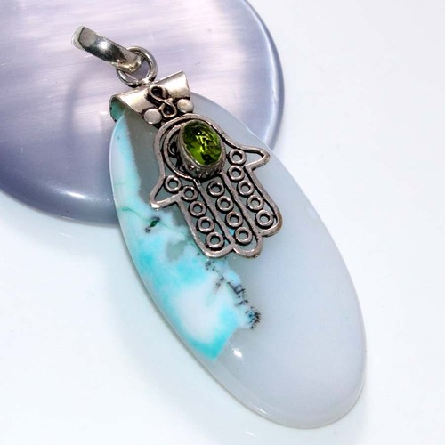 Ciondolo peridoto dendritico
