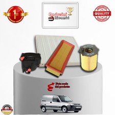 KIT TAGLIANDO 4 FILTRI CITROEN BERLINGO 1.6 HDI 66KW 90CV DAL 2005 -> 2010