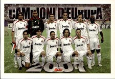 Cartolina AC Milan Campioni