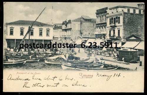 Cartolina turchia smirne 1900 - cartolina,