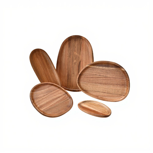 Vassoio ovale legno marrone - ovale, in
