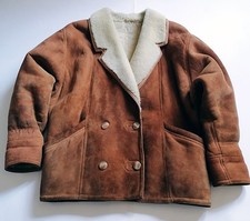 montone shearling originale uomo taglia L/ 42 Inglese  interno lana vera pelle