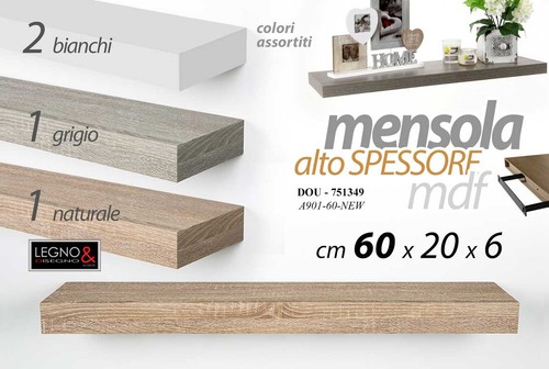 Mensola alto spessore - alto, da