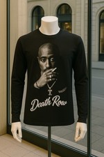 T-SHIRT SIZE M  TUPAC 2PAC RAPPER HIP-HOP DEATH ROW RECORDS LIMITED EDITION
