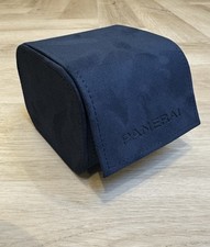 Originale Panerai Box Orologio Roll Case Blu Button Up Protettivo Viaggio Service Box