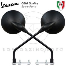 KIT SPECCHIETTI OMOLOGATI SPECCHIO SINISTRO DESTRO NERO VESPA PX PE 125 150 200