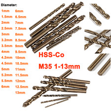 HSS-Co M35 1-13 mm punte per