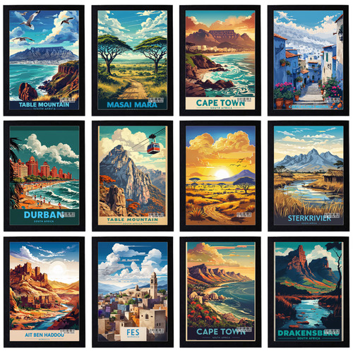 Poster vintage africa viaggio - poster,