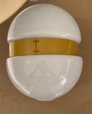 lampadario Lampada sospensione opalina lamp vintage retro’ luce Italy