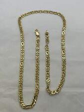 COLLANA ORO GIALLO 750 18KT CATENA MAGLIA 3+1 UOMO DONNA COLLIER OR HOMME FEMME