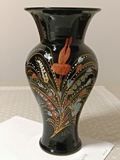 Vaso Nero Floreale Ars Deruta 