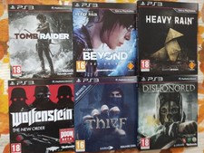 PS3 Games - Tomb Raide, Beryond, Heavy Rain, Wolfenstein, Thied, Dishonored