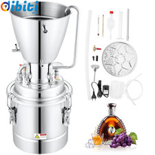 Distillatore Alcol Con Pompa D'Acqua per Uso Domestico in Acciaio Inox Da 70L, A