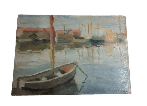 Dipinto olio tavola marina - dipinto,