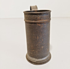 Misurino per olio 1/4 litro in  lamiera di ferro stagnata da 25 cl - fine '800