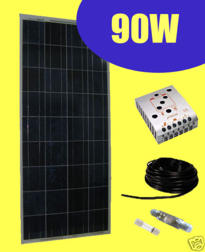 Kit fotovoltaico pannello 90w - pannello,