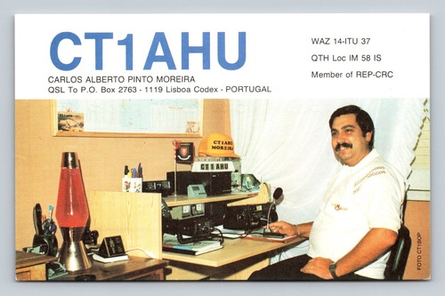 Ham radio qsl ct1ahu - ham,