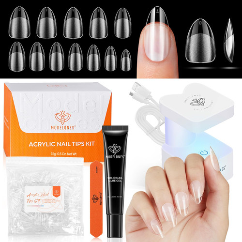 Nail gel kit short almond - kit,