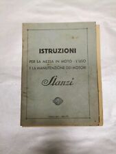 Catalogo Libretto Uso della Vettura e Manutenzione Messa In Moto Motori Slanzi 