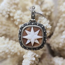 Collana cammeo stella argento - cammeo,