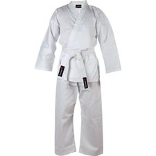 Tuta da karate alta qualità cotone arti marziali uniforme per studenti + cintura bianca Spedster