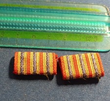 2 VECCHI GALLONI PER SOGGOLO BERRETTO AIUTANTE MARESCIALLO AERONAUTICA MILITARE