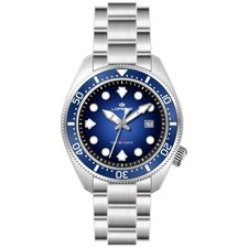 Orologio Uomo LORENZ 26169GG  Bracciale Acciaio Blu Sub 100mt
